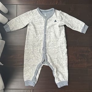 Baby Gap Warm One-piece Footless Romper Playsuit Pyjama Brannan Bear 9-12mo